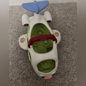 Fisher-Price White, Blue, Green, Red Toy Airplane